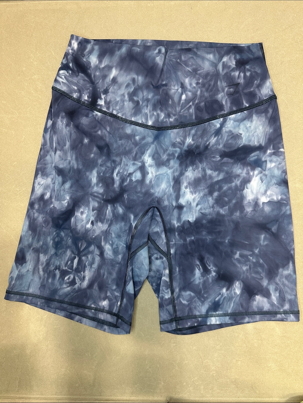 Women's High-Waist Tie-Dye Bike Shorts - L